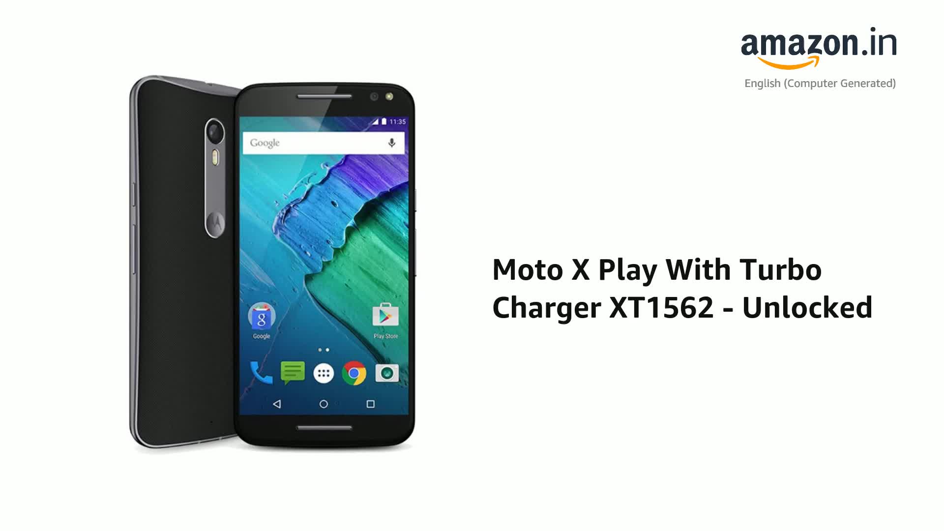 Motorola Moto X Play With Turbo Charger - Unlocked - Dual SIM